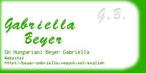 gabriella beyer business card